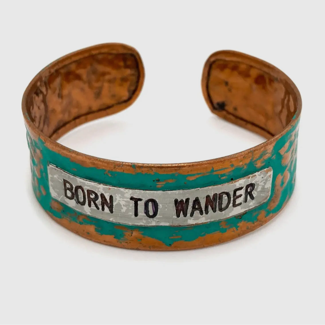 Born To Wander Distressed Cuff