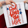 God Bless the USA Floral Tee