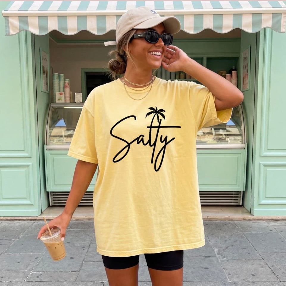 Salty Beach Script Tee