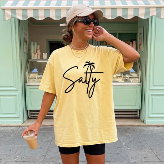 Salty Beach Script Tee