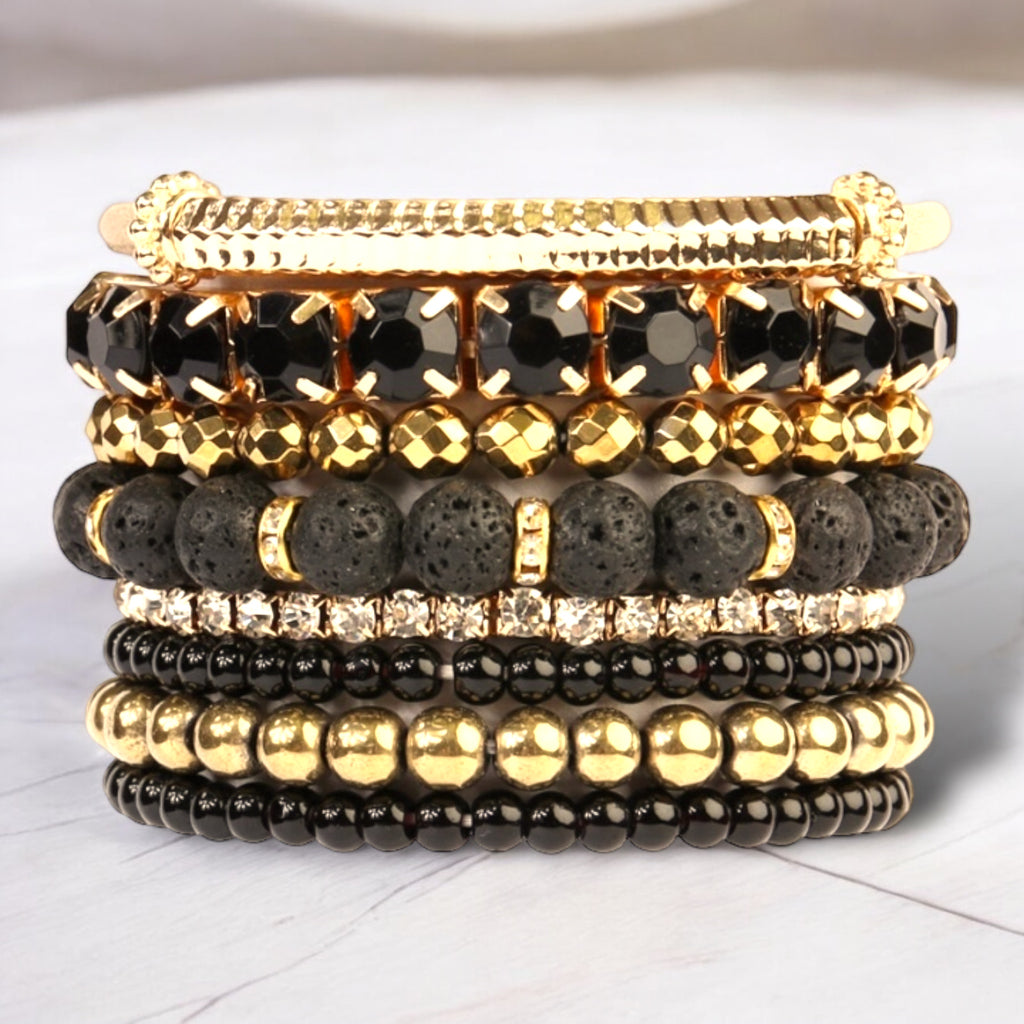 Golden Hour Lava Rock Stretch Stack