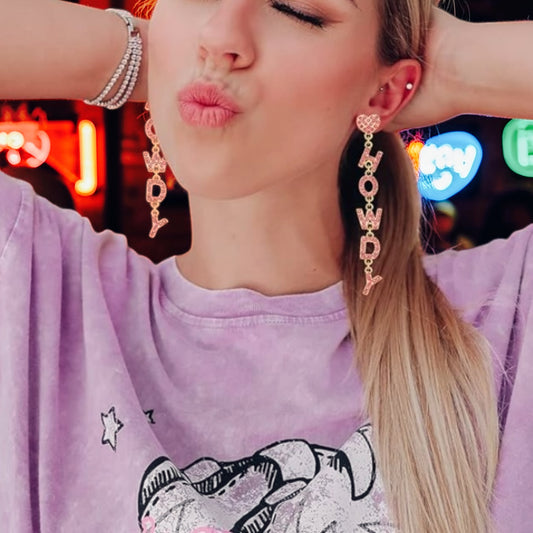 Hot Howdy Pink Dangle