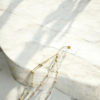 Double Drawn Single Clasp Faux Lariat