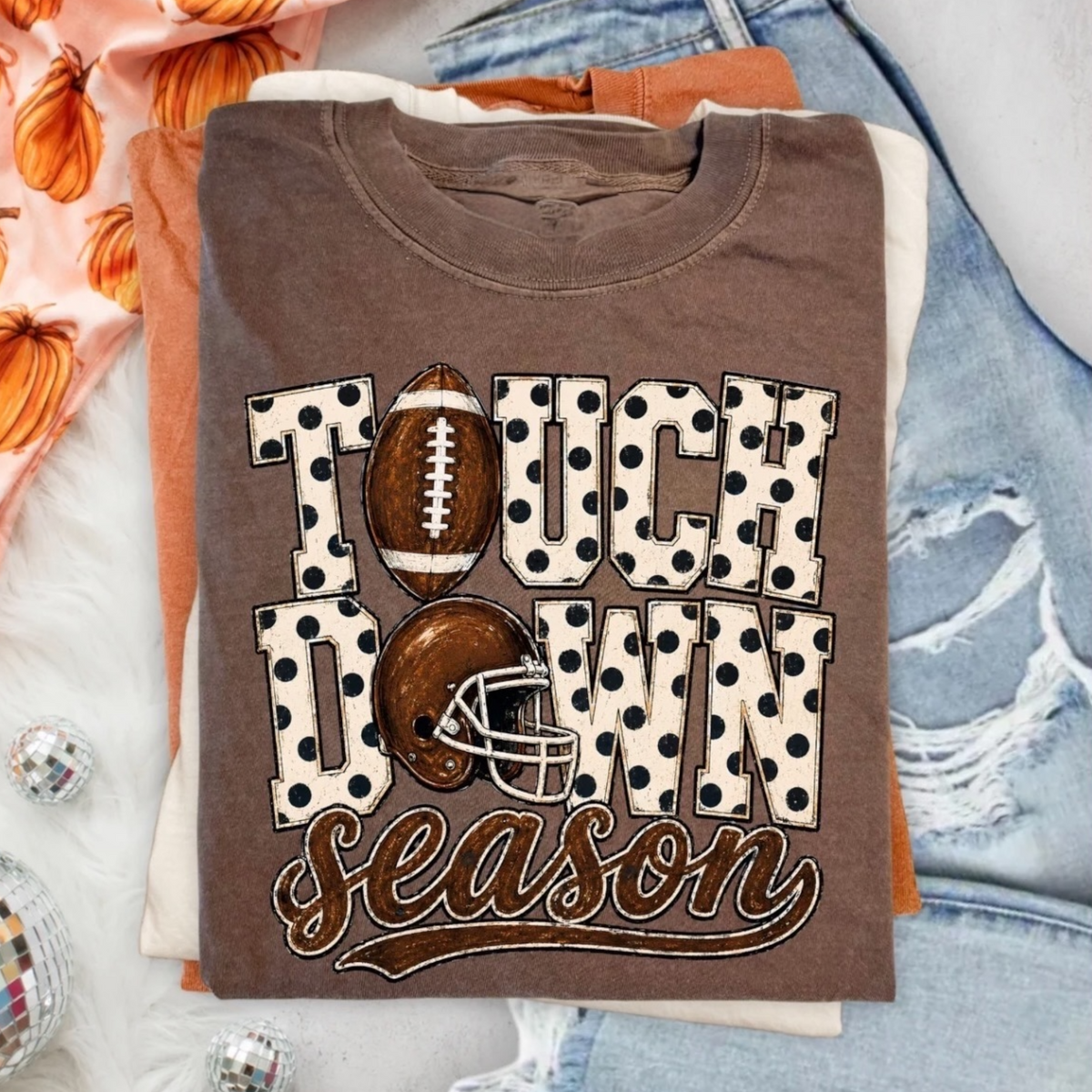 Touch Down Season Painted Tee