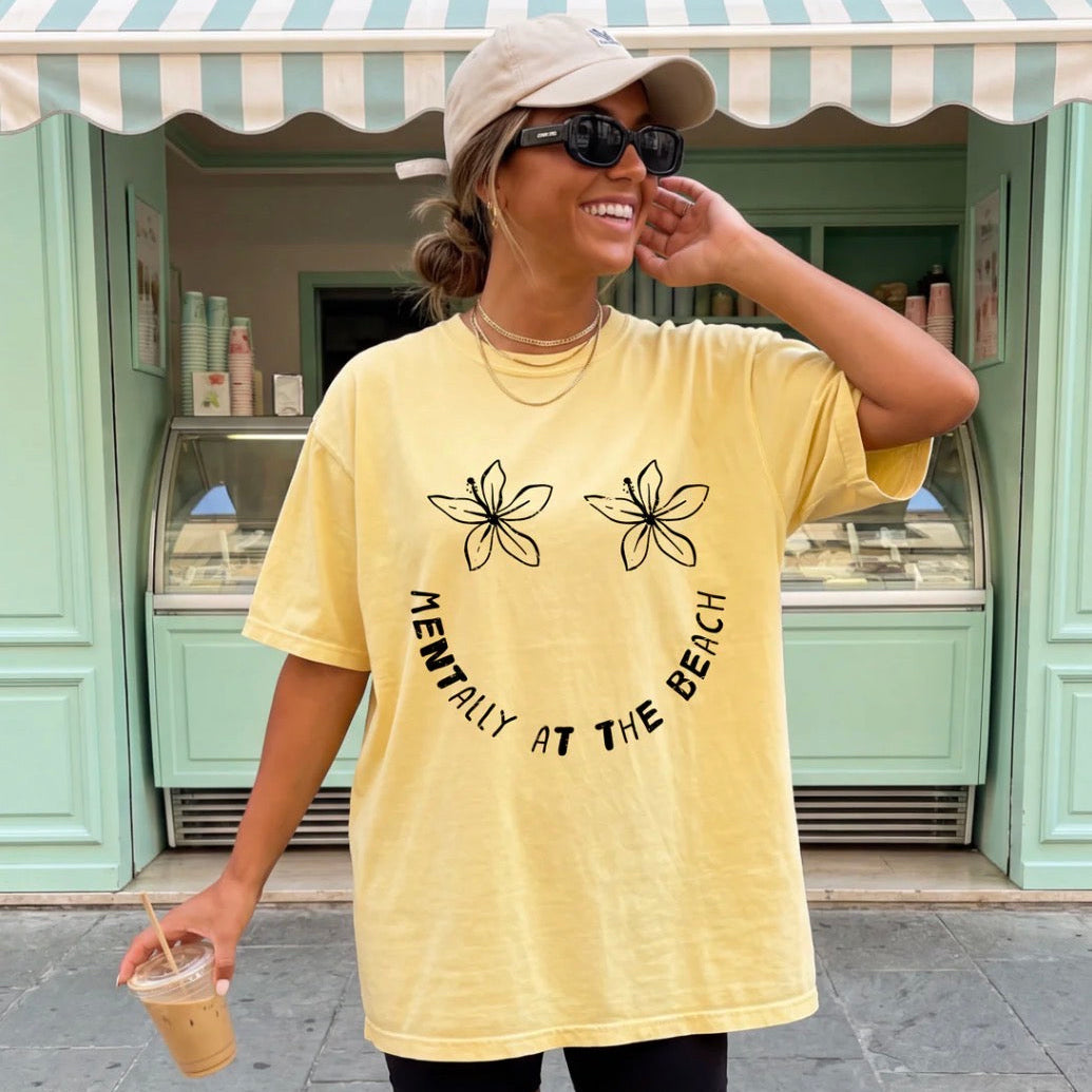 Mentally at the Beach Tee