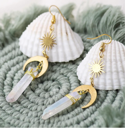 Sacina Celestial Crystal Quartz Dangle