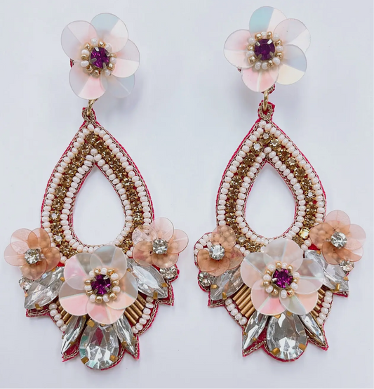 Sweet Pea Artisan Beaded Earrings