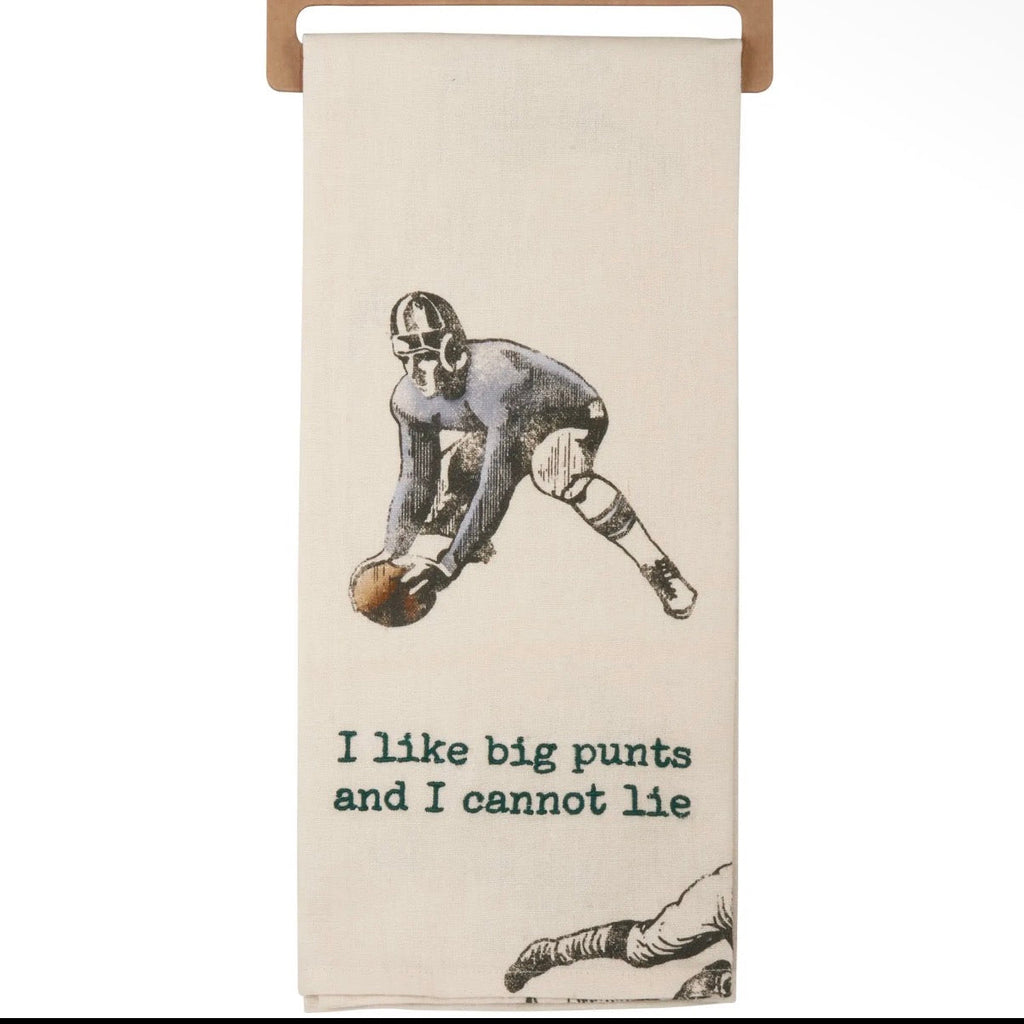 Embroidered Novelty Football Season Hand Towel