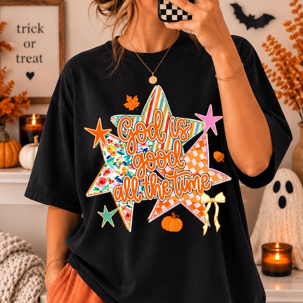 God is Good Fall Neon Abstract