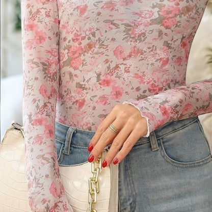 Flower Bomb Pattern Layering Tops