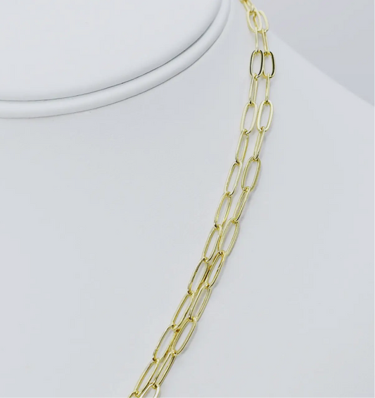 Double up the Faith Cross and Toggle Necklace