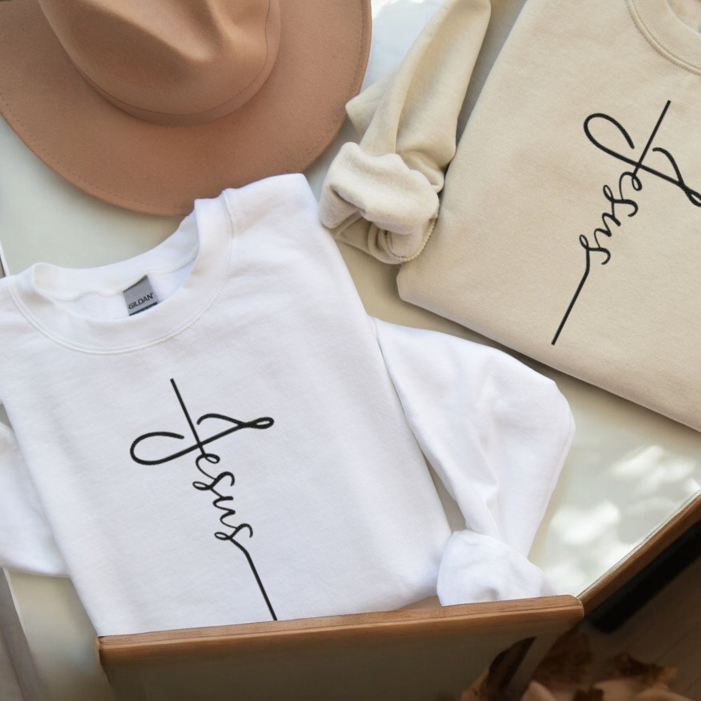 Jesus Script Crewneck