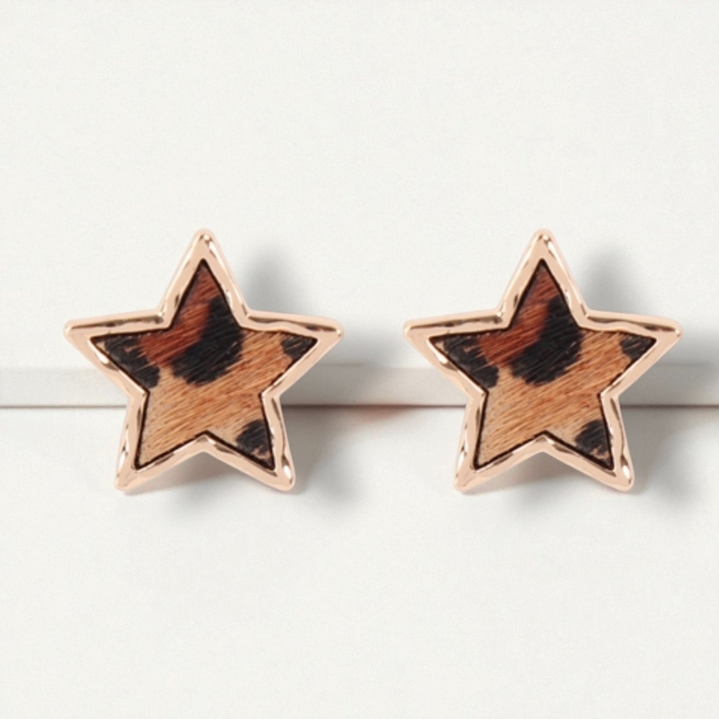 Wild Star Animal Print Studs