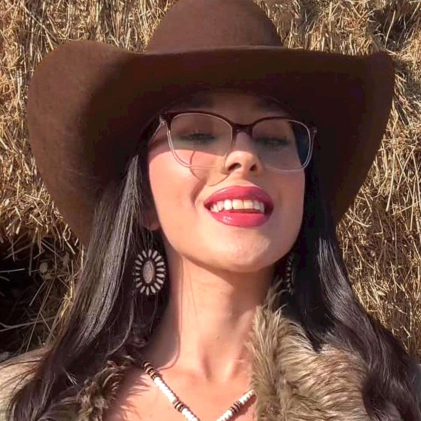 White Turquoise Concho Dangle