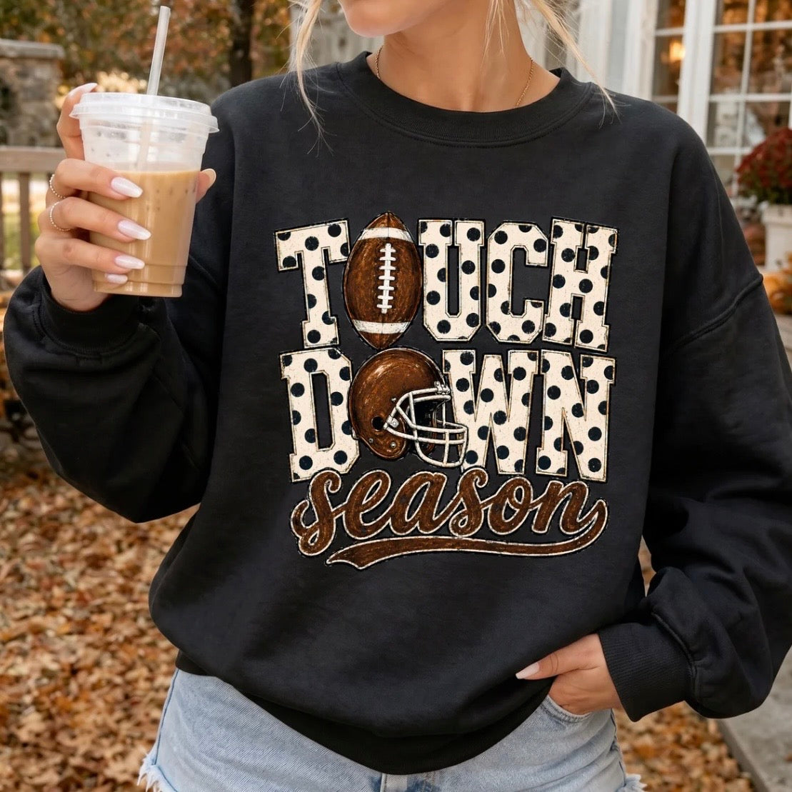 Touch Down Painted Design Crewneck