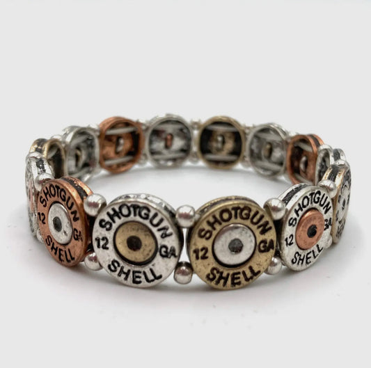 The Bulletproof Collection Stretch 12 GA Mixed Patina Bracelet