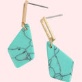 Breakfast at Turquoise Abstract Dangle