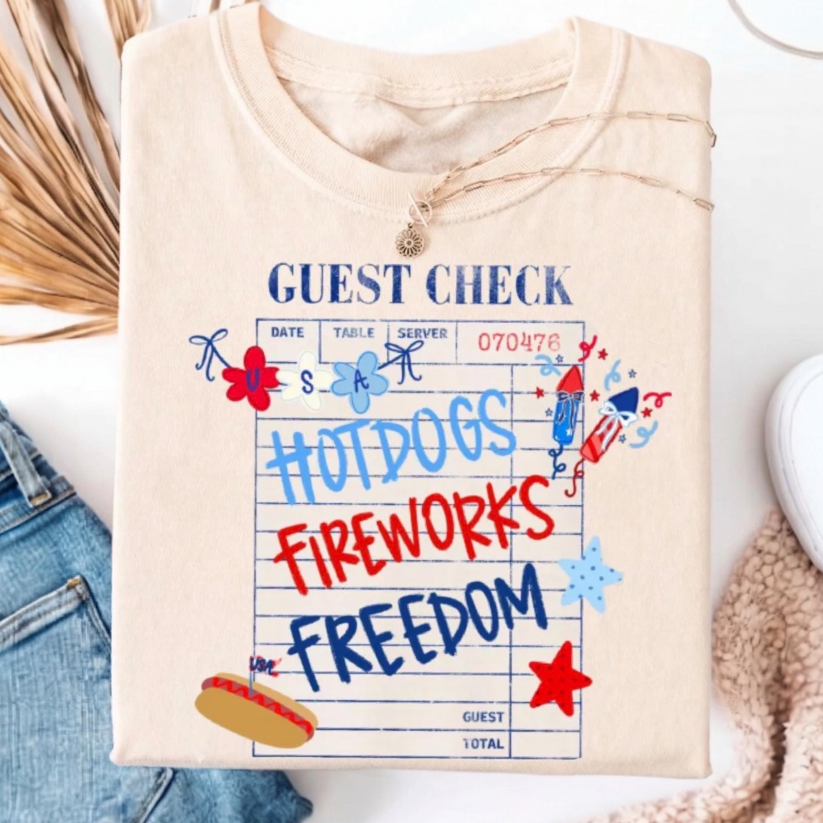 Patriot Check Please Tee