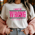 “But I doubt it” Tee