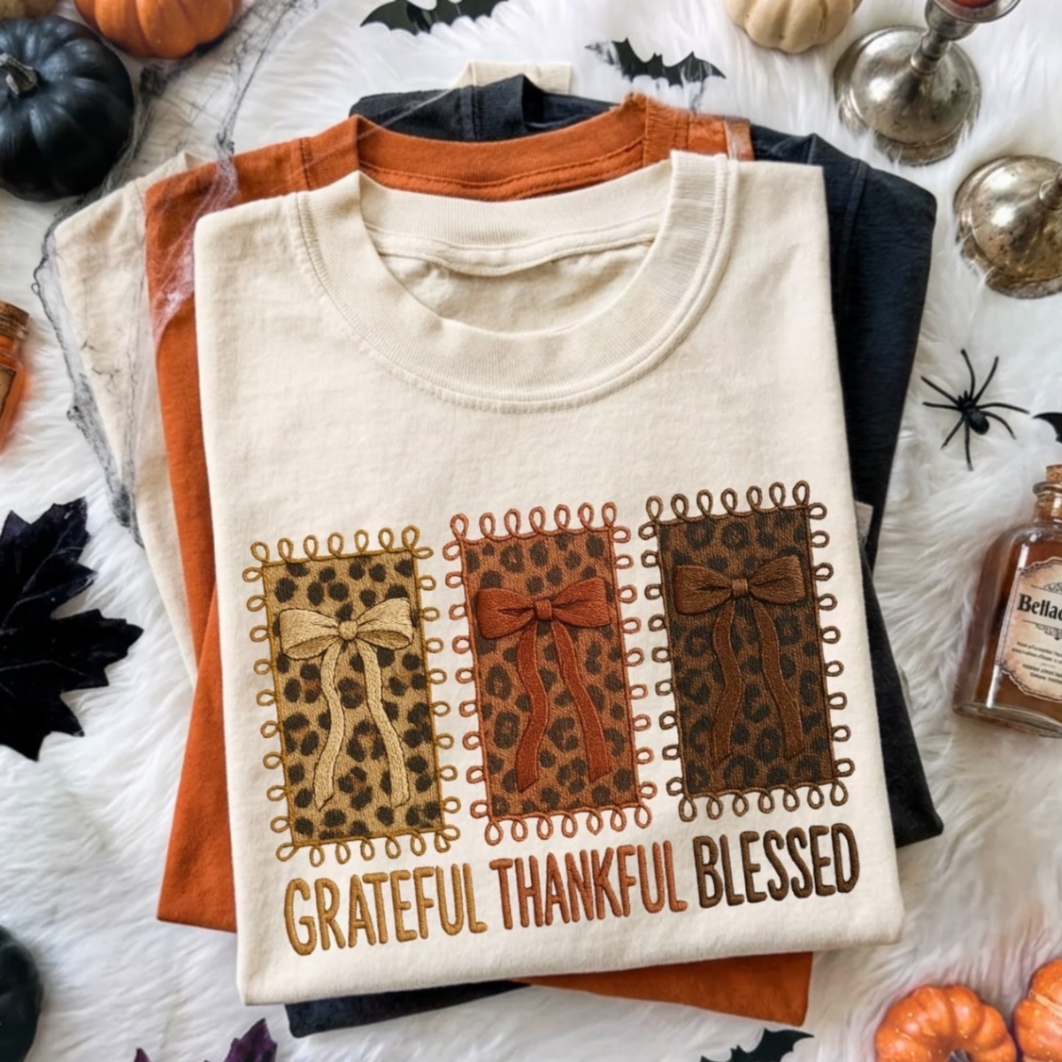 G.T.B Coquette Faux Embroidery Tee