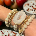 The Vienna Beaded Quartz Stack