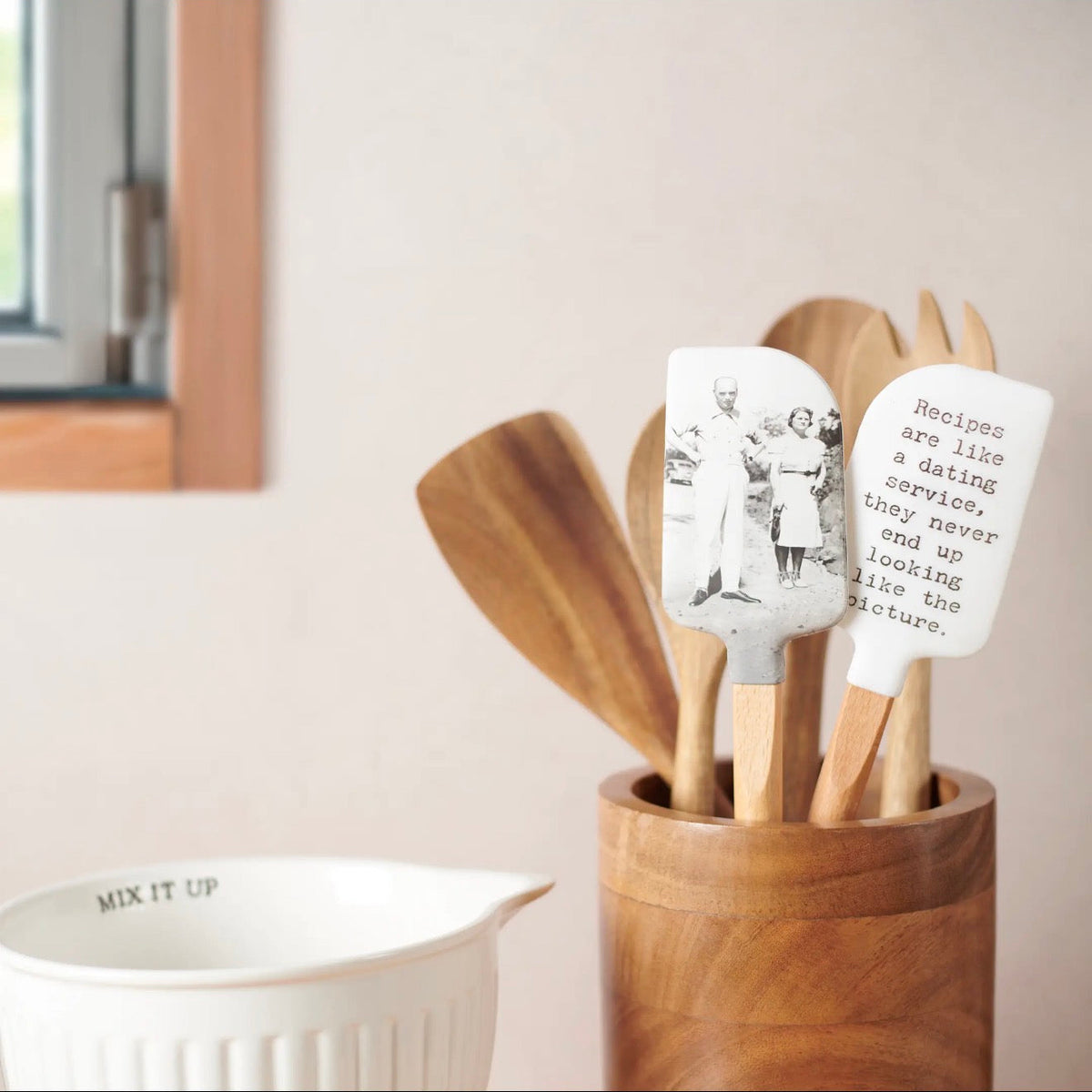 Vintage Humor Silicone Gift Spatula’s