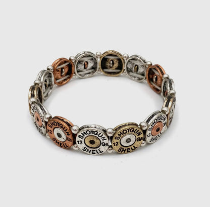 The Bulletproof Collection Stretch 12 GA Mixed Patina Bracelet