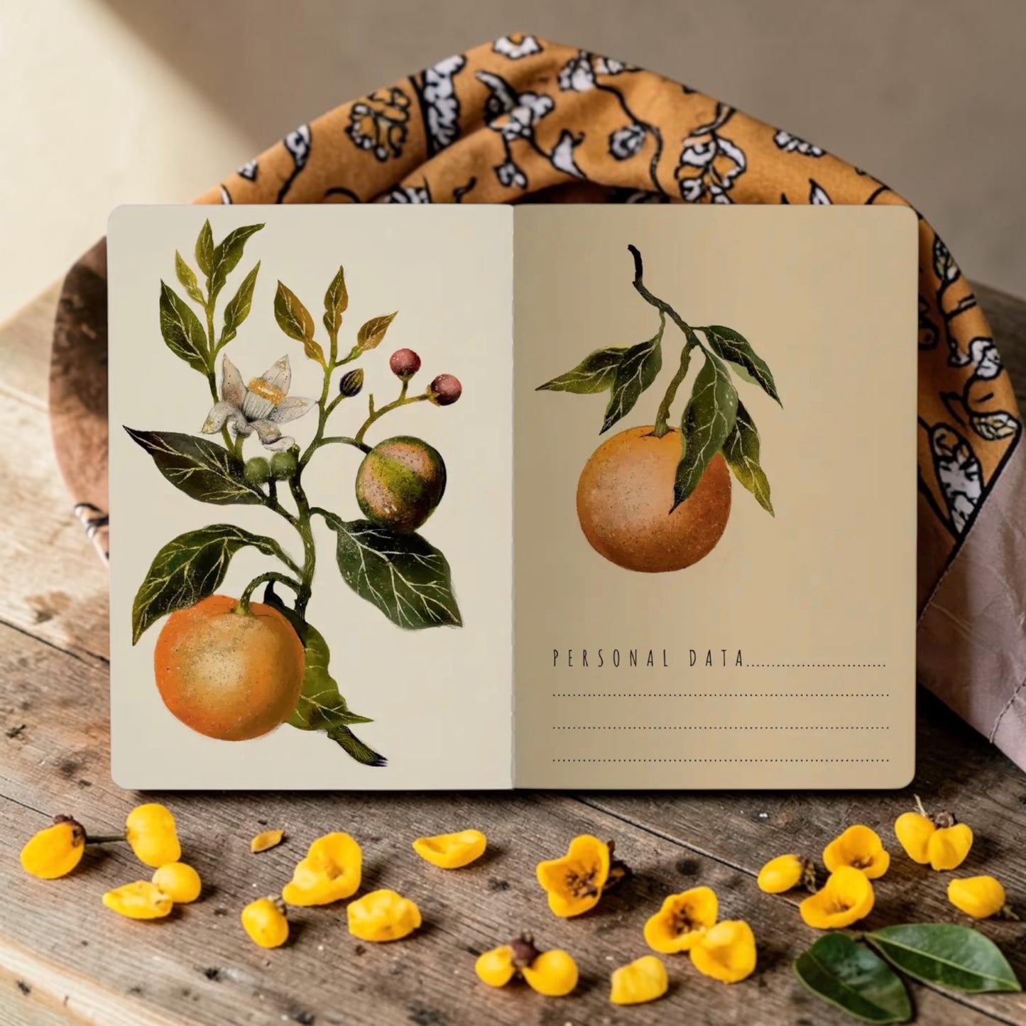 Orange Blossoms Bella Vita Notebook