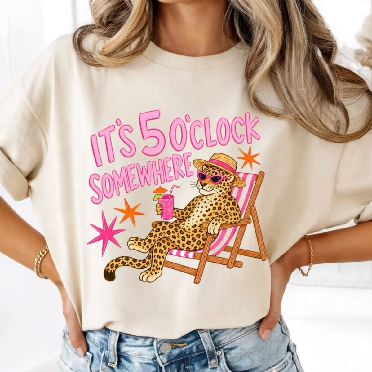 Loungin’ Cheetah Scene Tee