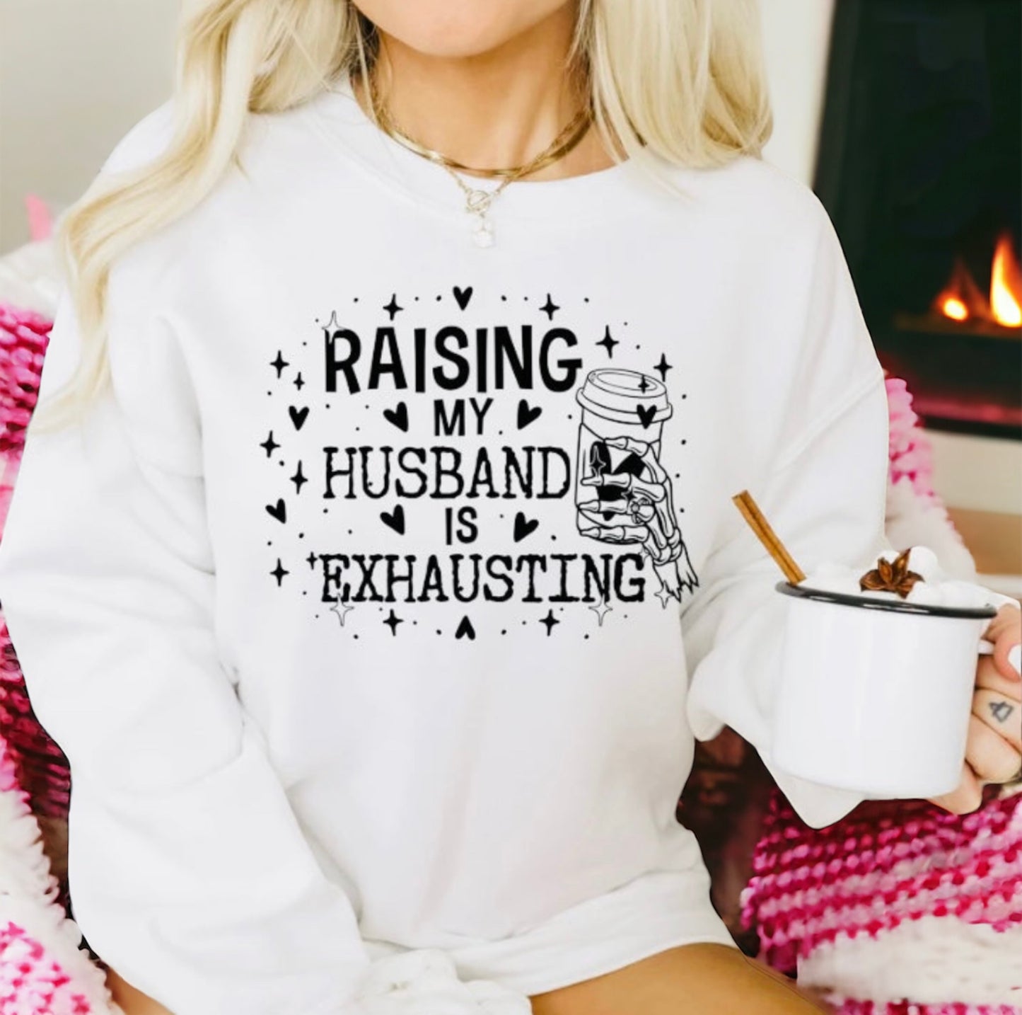 Raising my Husband Skellie Crewneck
