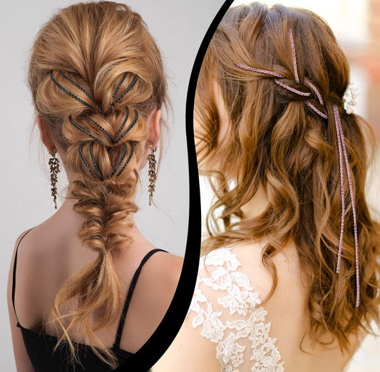 Rhinestone Clip-In Hair Jewelry Sets