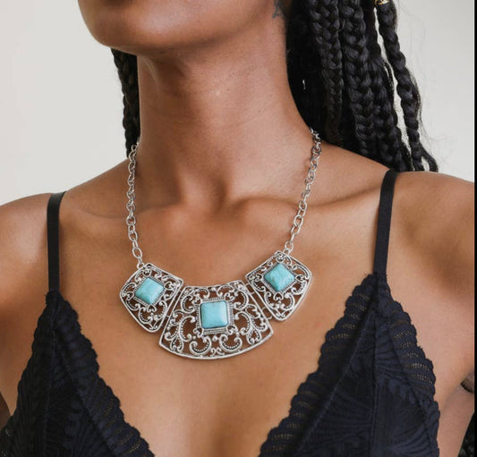 Havana Vintage Style Statement Necklace