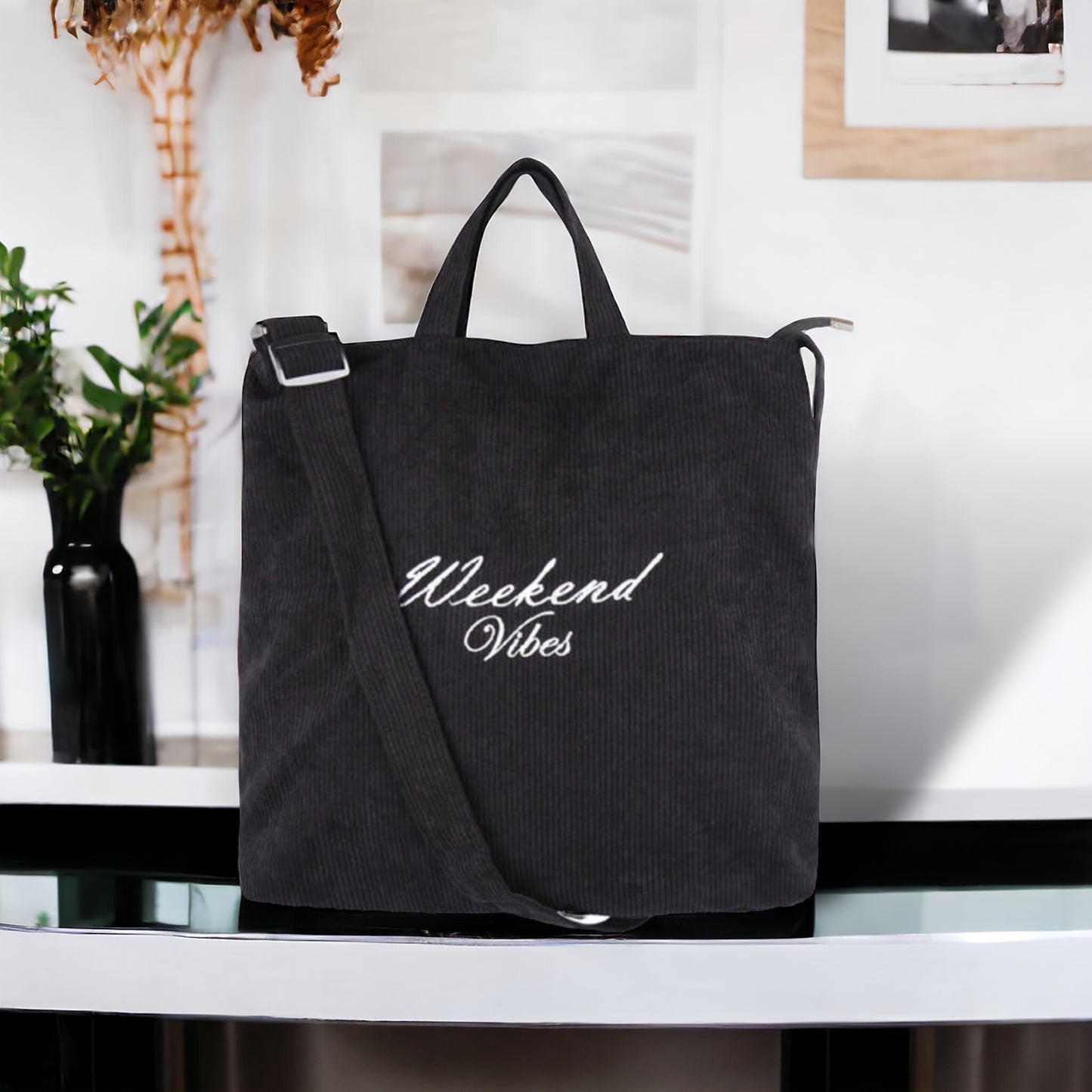 Black Weekender Bag