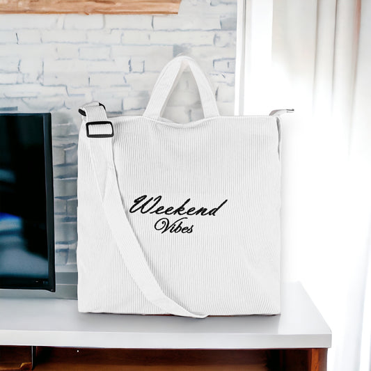 White Weekender Bag