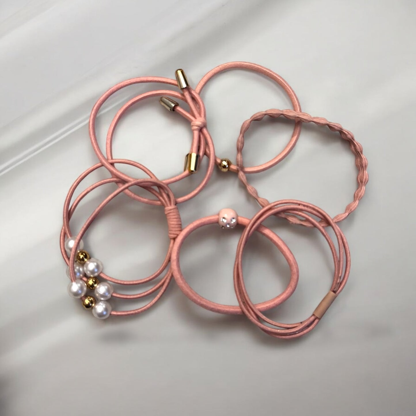 Pastel Ponytail Bracelets 6 Packs