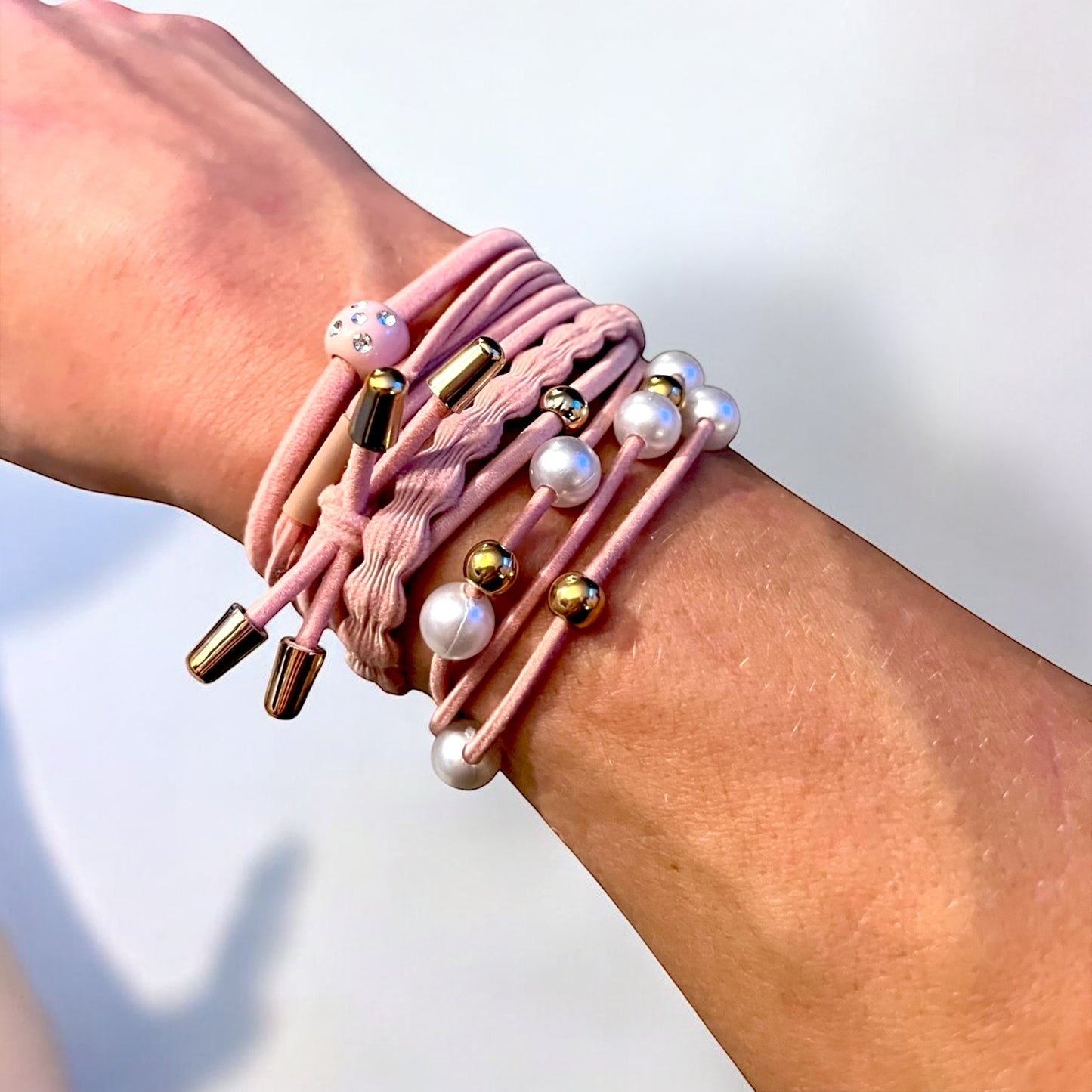 Pastel Ponytail Bracelets 6 Packs