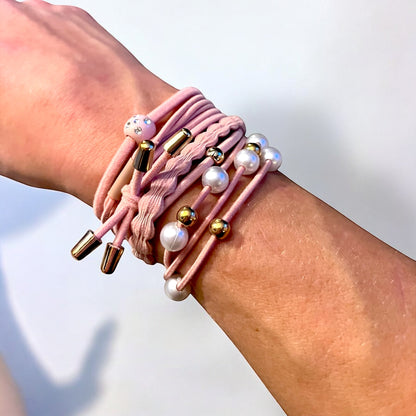 Pastel Ponytail Bracelets 6 Packs