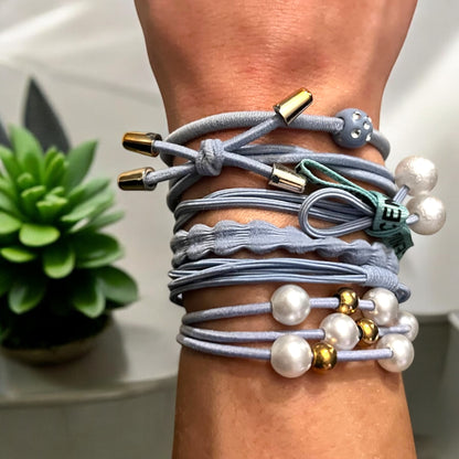 Pastel Ponytail Bracelets 6 Packs