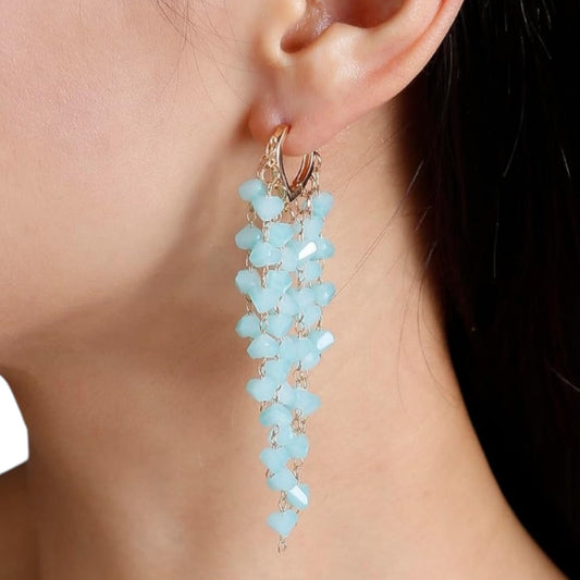 Rock Chip Drip Fringe Huggies