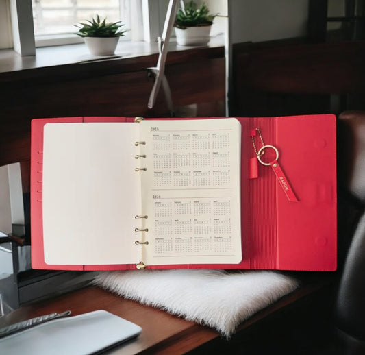 Vegan Leather Journal Folio w/ four year planner.