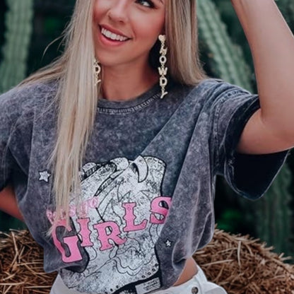 Howdy Dazzle Dangle Stud Post Earrings