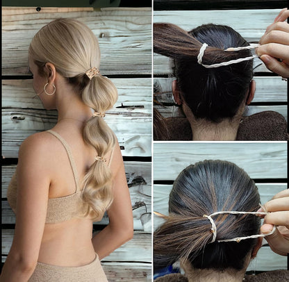 Premium Ponytail Bracelet Ten Packs in Neutral