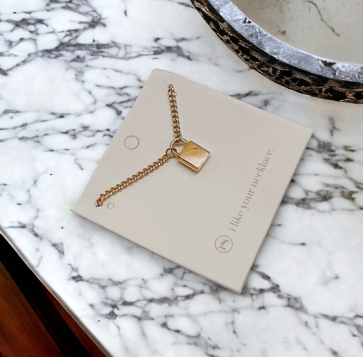 Precious Padlock Pendant Chain