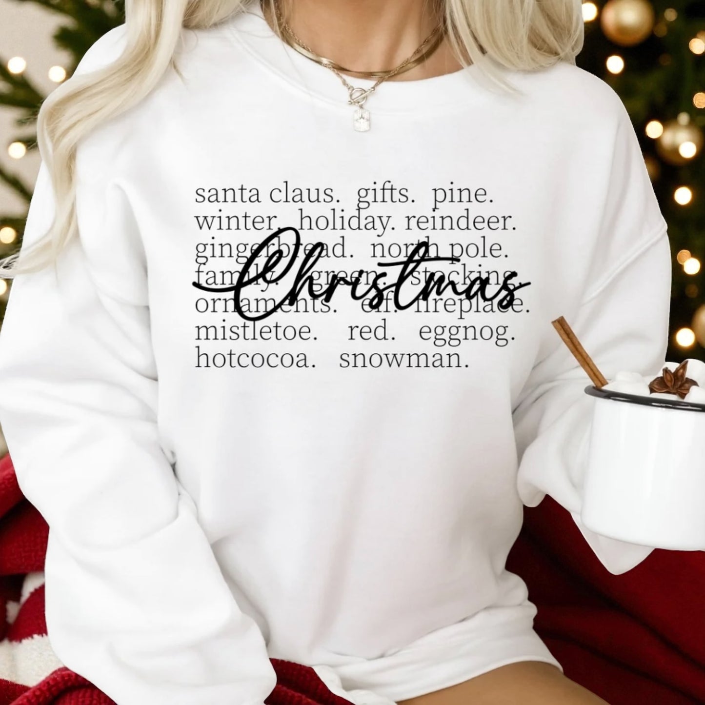Christmas Font Crewneck