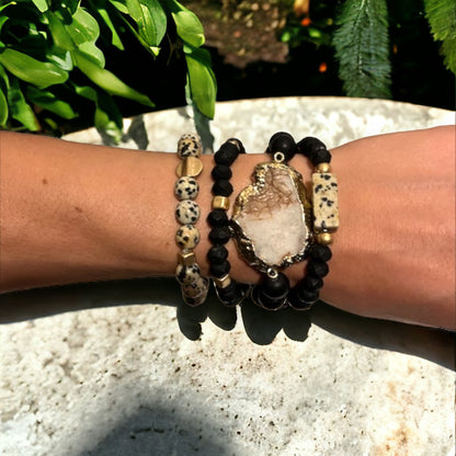 Dalmatian Jasper Gemstone Stack