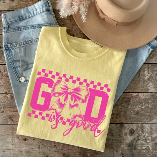 God is Good Coquette Pastel Tee