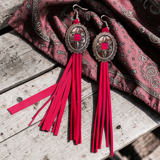 Boho Concho and Fringe Dangle