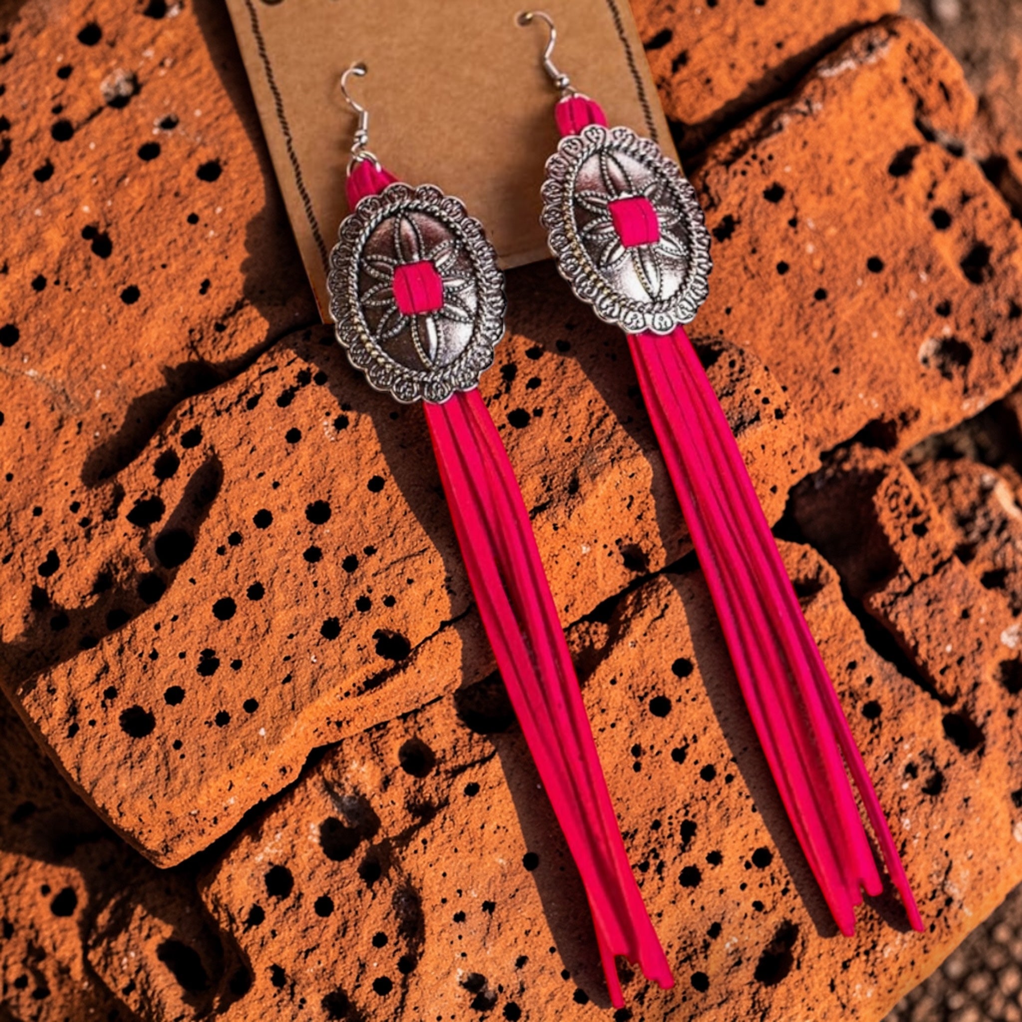 Boho Concho and Fringe Dangle