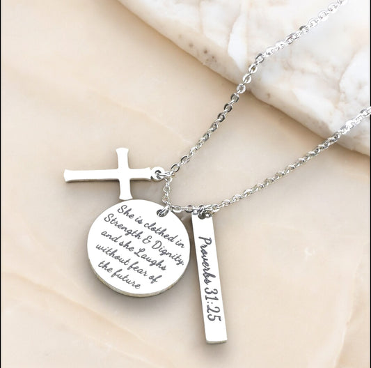 Proverbs Charm Necklace