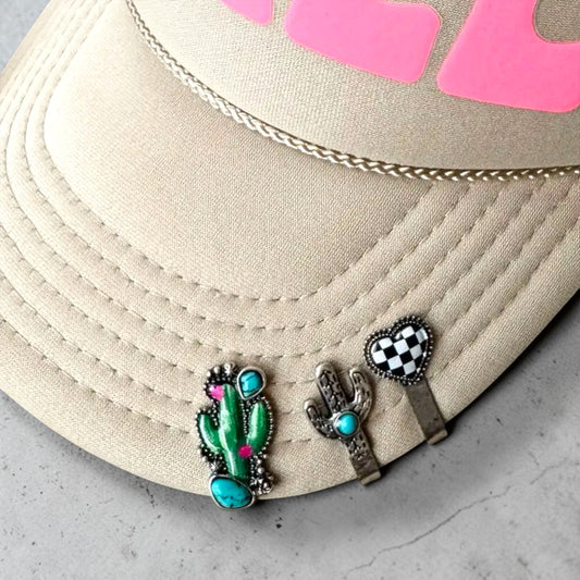 Boho Gemstone Hat Charms
